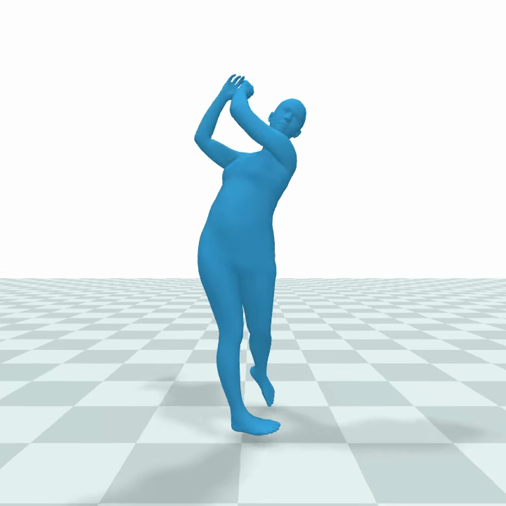 Rendered figure golfing