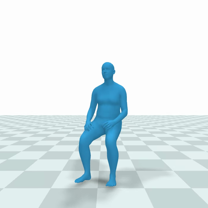 Rendered figure sitting down